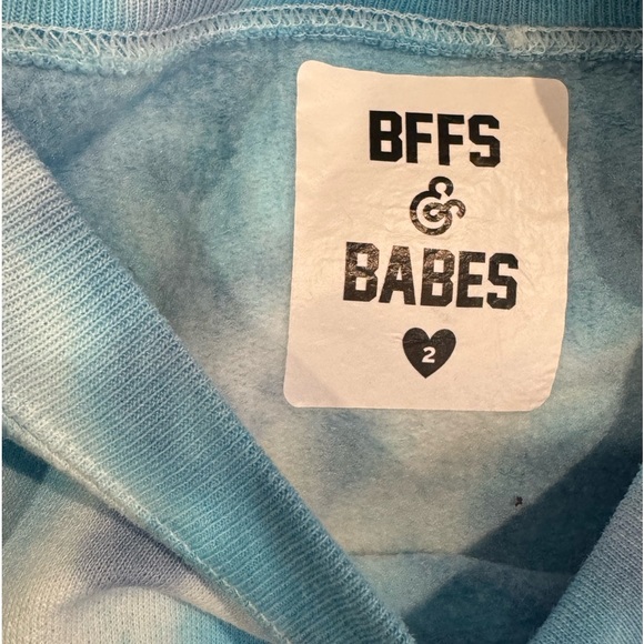 Mama crewneck sweatshirt Tie-Dye Sweater blue cozy size large BFFs & Babes - Picture 4 of 4